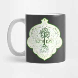 Earth Day Tree Badge Mug